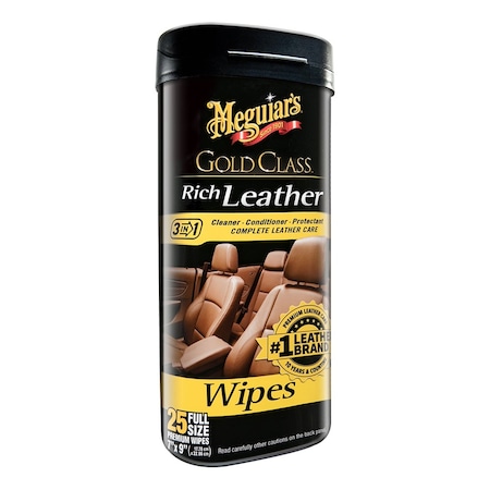 Meguiars Meguiars Gold ClassRich Leather Cleaner -Conditioner Wipes G10900